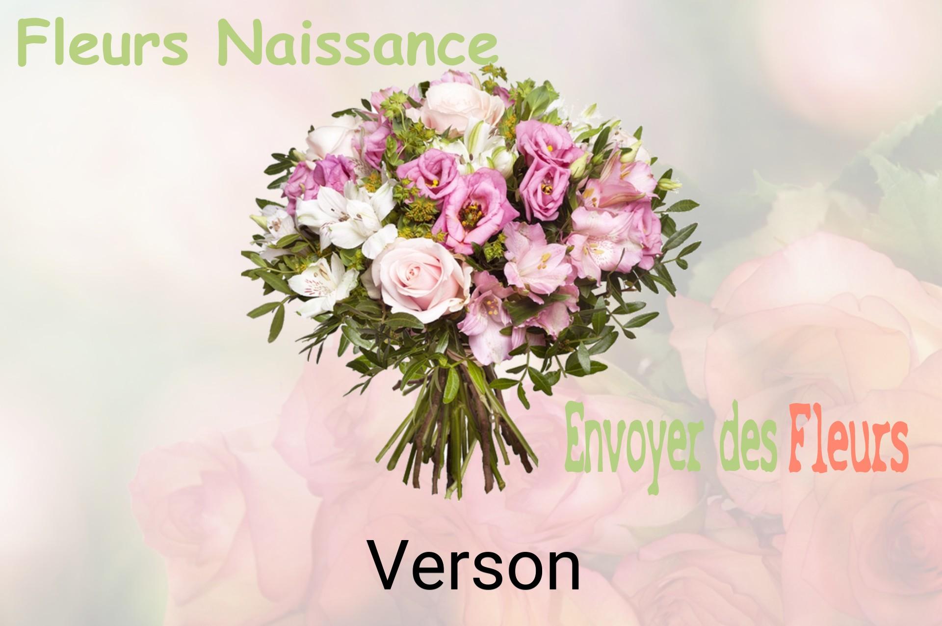 Bouquet de fleurs de naissance livré à Verson